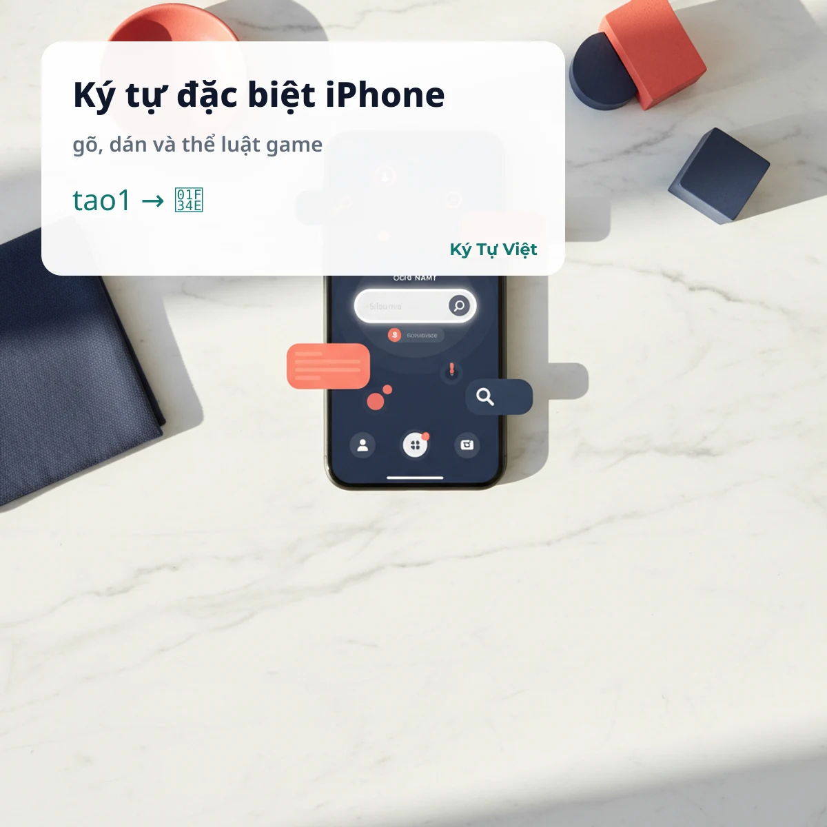 Gõ ký tự đặc biệt trên iPhone và thể luật khi dán vào game