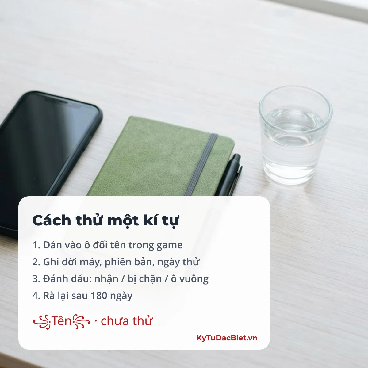 Quy trình kiểm chứng kí tự của Ký Tự Việt: dán, ghi máy và phiên bản, đánh dấu kết quả